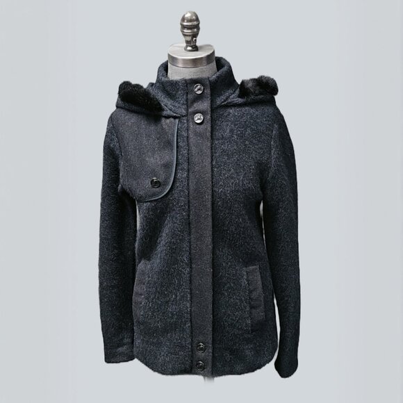 Merinomink Jacket with Possum Fur Trim - Picture 1 of 5